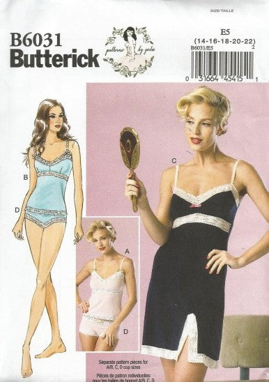 MISSES' CAMISOLE, SLIP AND PANTIES