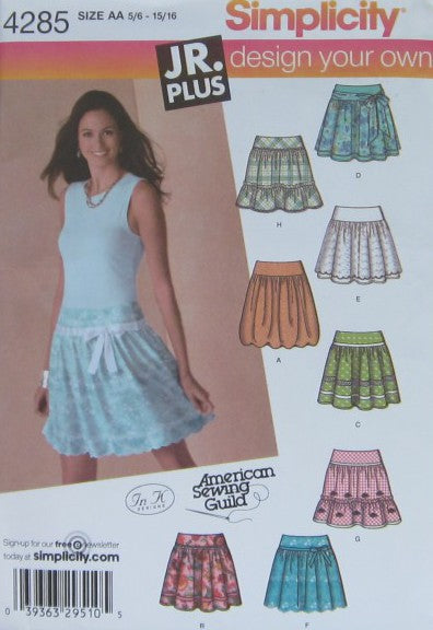 JUNIORS/JUNIORS PLUS DESIGN YOUR OWN SKIRT