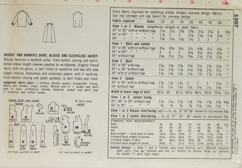 MISSES AND WOMENS SKIRT BLOUSE AND JACKET