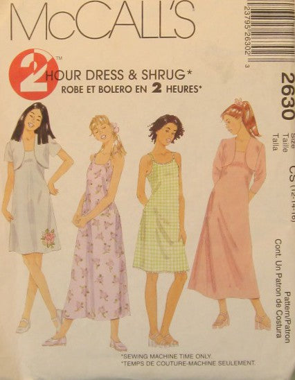 GIRS DRESS AND SHRUG