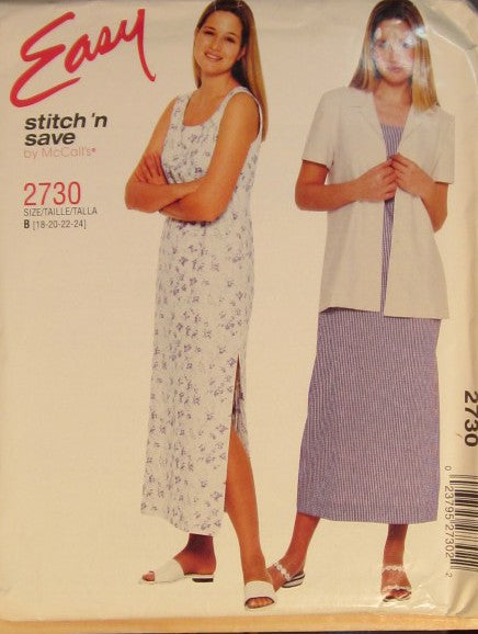 MISSES DRESS AND JACKET