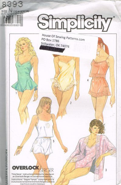 MISSES' KIMONO, TAP SHORTS AND BIAS CAMISOLE AND TEDDY