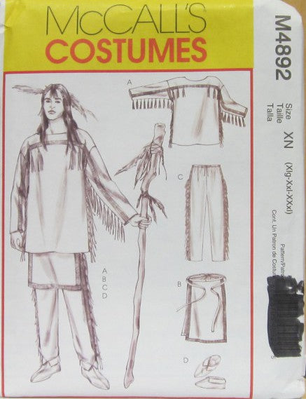 MEN'S NATIVE AMERICAN PLAINS COSTUME