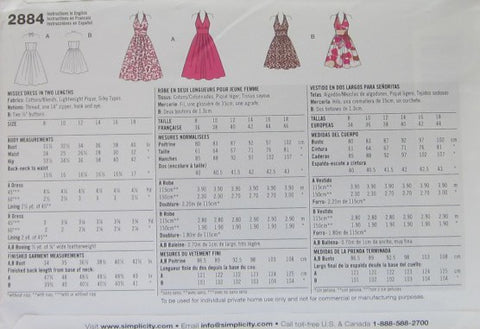 MISSES DRESS IN TWO LENGTHS