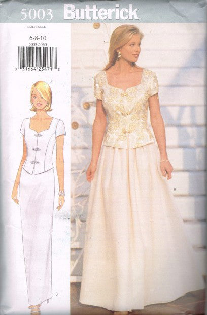 MISSES'/MISSES' PETITE TOP AND SKIRT
