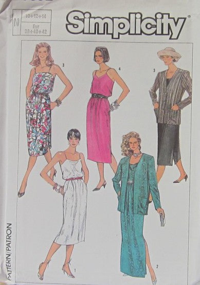 MISSES' DRESSES IN THREE LENGTHS AND UNLINED JACKET