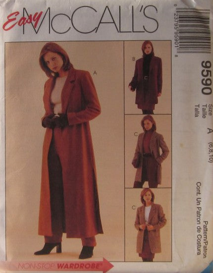 MISSES DUSTER OR JACKET PANTS AND SKIRT