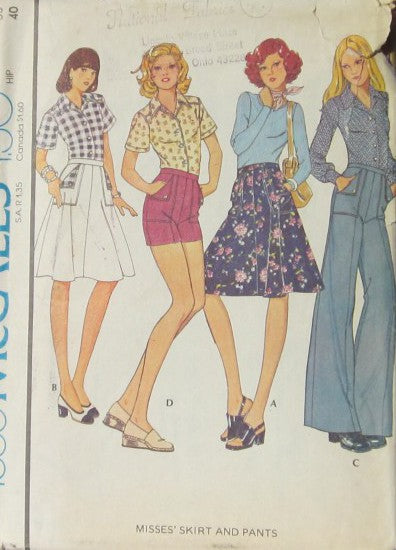 MISSES SKIRT AND PANTS