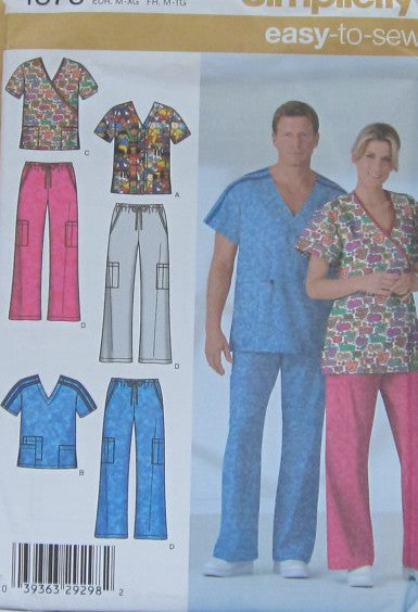 MISSES MENS AND TEENS SCRUB TOPS AND PANTS