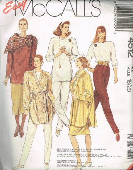MISSES' JACKET AND TIE BELT, TOPS, SKIRTS AND PANTS