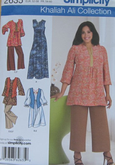 WOMENS /WOMENS PETITE DRESS OR TUNIC PANTS AND VEST