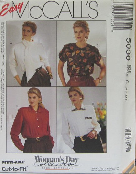 MISSES BLOUSE AND SCARF