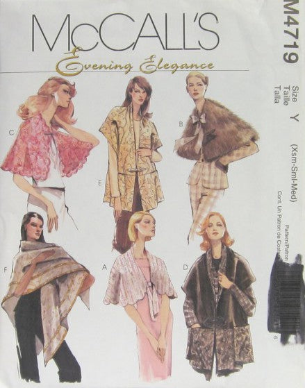 MISSES' LINED AND UNLINED CAPELETS, UNLINED WRAPS AND LINED SHAWL