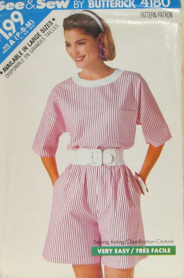 MISSES/MISSES PETITE TOP AND SHORTS