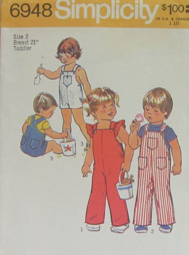 TODDLERS OVERALLS IN TWO LENGTHS