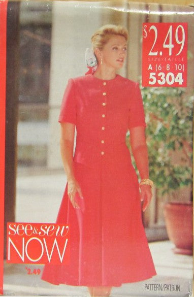 MISSES' TOP AND SKIRT