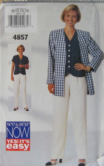 MISSES JACKET TOP AND PANTS