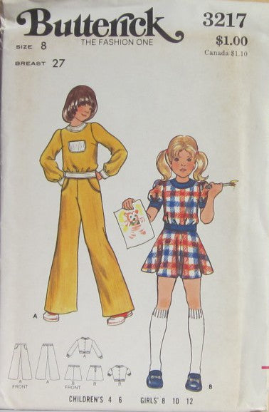 CHILDRENS AND GIRLS TOP PANTS AND SKIRT