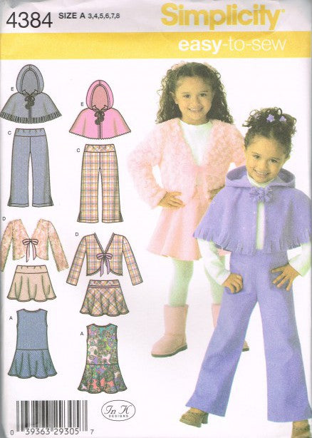 CHILD'S JUMPER, SKIRT, PANTS, JACKET AND PONCHO