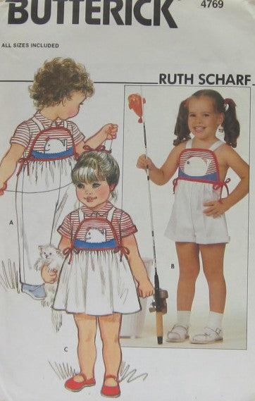 TODDLER'S SHIRT, JUMPSUIT AND JUMPER ALL SIZES ON ONE TISSUE