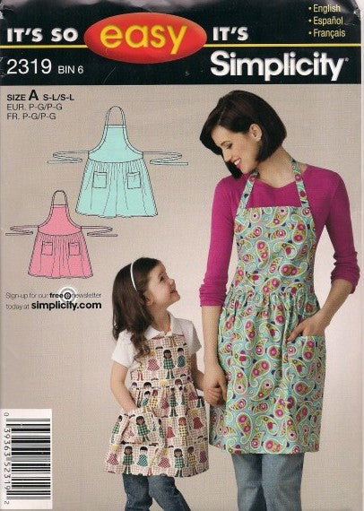 CHILD'S AND MISSES' ADJUSTABLE APRON