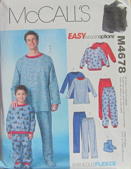 MEN'S CHILDREN'S AND BOYS' TOPS, PANTS AND SOCKS