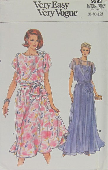 MISSES' DRESS AND SLIP