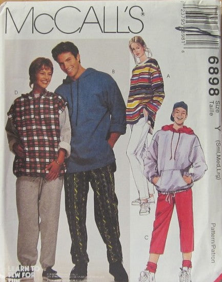 MISSES' OR MEN'S TOP, SWEATSHIRT, PANTS AND SHORTS
