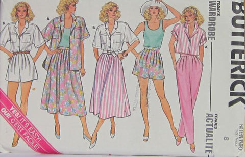 MISSES SHIRT SKIRT PANTS SHORTS AND TOP