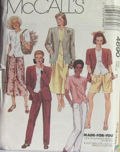 MISSES JACKET TOP SKIRT PANTS AND SHORTS