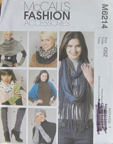 LEG WARMERS, SCARVES, COWL, NECK WARMER, FINGERLESS GLOVES