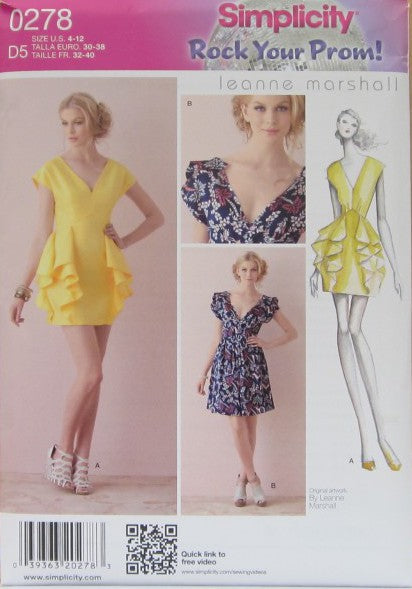 MISSES' DRESS IN TWO LENGTHS WITH SKIRT VARIATIONS