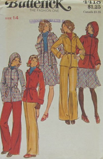 MISSES JACKET SKIRT PANTS AND BELT