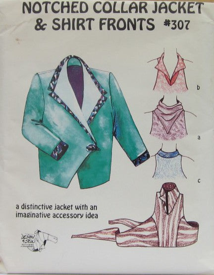 NOTCHED COLLAR JACKET AND SHIRT FRONTS