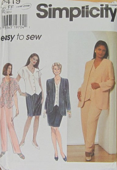 WOMEN'S JACKET, BLOUSE, PANTS AND SKIRT