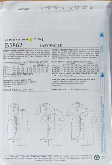 MISSES'/WOMEN'S DRESS