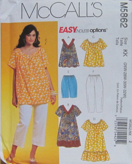 WOMEN'S TOPS, DRESSES, SHORTS AND CAPRI PANTS
