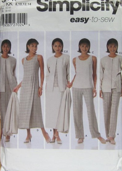 MISSES'/MISS PETITE PANTS, SKIRT, TOP, DRESS OR JUMPER AND JACKET