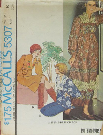 MISSES' DRESS OR TOP