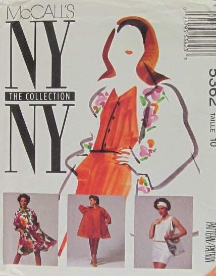 MISSES' UNLINED COAT/DRESS OR JACKET, SLEEVELESS TOP IN TWO