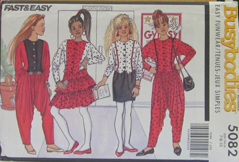 GIRLS TOP SKIRT AND HAREM PANTS