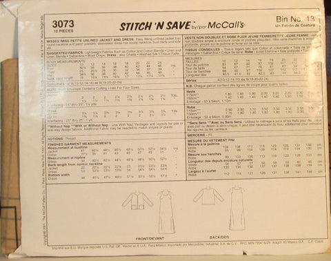 MISSES'/MISS PETITE UNLINED JACKET AND DRESS