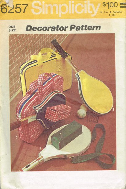 TOTE OR TENNIS TOTE AND TENNIS RACKET COVER ---  ONE SIZE