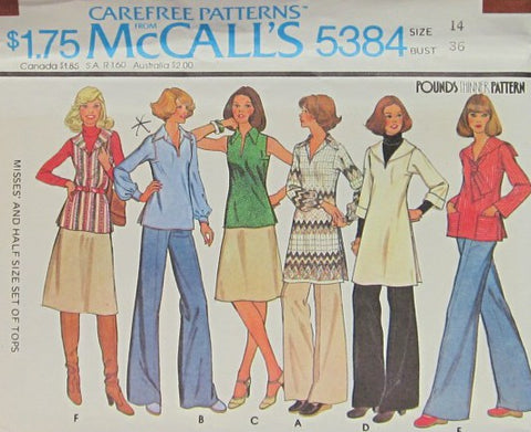 MISSES' AND HALF SIZE SET OF TOPS