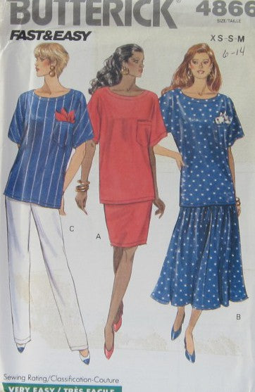 MISSES TOP SKIRT AND PANTS