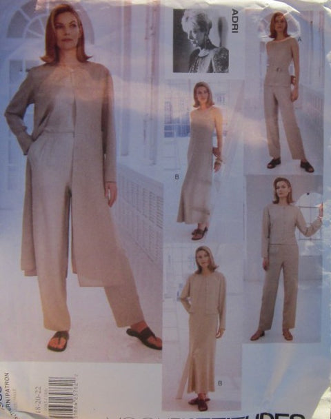 MISSES/MISSES PETITE DUSTER JACKET DRESS TOP AND PANTS