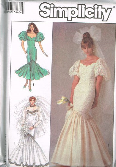 MISSES' FITTED LINED BRIDES' AND BRIDESMAIDS' DRESSES