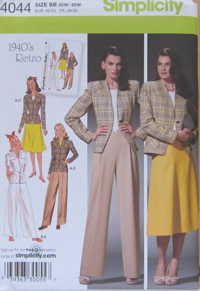 MISSES'/WOMEN'S PANTS AND LINED JACKET