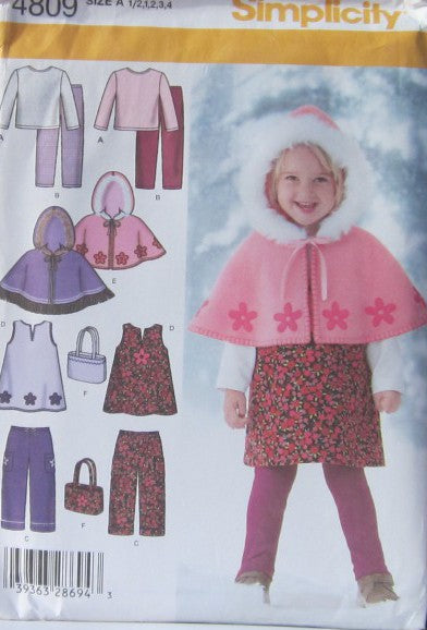 TODDLERS JUMPER PANTS CAPELET BAG TOP AND LEGGINGS