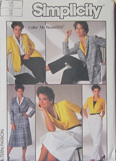 SKIRT, PANTS, BLOUSE AND UNLINED JACKET